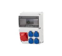 LAGO Quadro elettrico prese 10M 32A 5p, 4x230V/10 moduli F3.0864