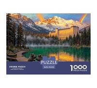Lago roccioso canadese Louise Puzzle in Legno Impermeabile DIY Puzzles Da 1000 Pezzi Regali Per Adulti Sfidanti E Rompicapo Per Decorazioni Domestiche