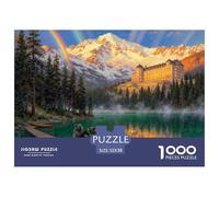 Lago roccioso canadese Louise Puzzle in Legno Impermeabile Puzzles Da 1000 Pezzi Regali Per Adulti Divertenti Giochi Educativi