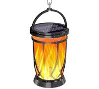 Lago Solare A Fiamma Sfarfallante - Luci A Led Sospesa Impermeabili Esterne | Lanterna Decorativa Vintage Per Giardino, Patio, Percorso O Cortile | Solarr Alimentato, Auto Accensione/OFF