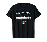 Lago Trasimeno Italia Umbria Lago Trasimeno Bandiera Italiana Maglietta