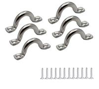 Lagogia M10 - Occhiello in acciaio inox 316 per bimini, con occhiello, per legare il punto di ancoraggio, adatto per kayak e canoa, confezione da 6
