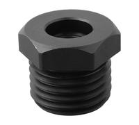Lagomloot Adattatore per mandrino per tornio per legno, 33 x 3,5 mm a 18 x 1,5 mm, convertitore per mandrino filettato a vite, boccola di riduzione in metallo nero per la lavorazione del legno
