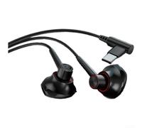 Lagomloot Auricolari da gioco cablati con microfono per PS5 per Xbox Switch PC Mobile - Isolamento acustico, monitor in-ear ad alta risoluzione, suono spaziale 1,2 m cavo (B)