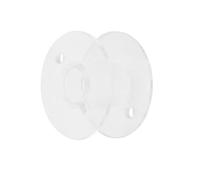 Lagomloot Bobine di plastica per macchina da cucire, confezione da 10 bobine trasparenti compatibili con Elna per macchine domestiche Janome, accessori trasparenti 2 x 2 x 1,1 cm