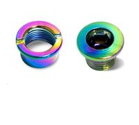 Lagomloot Bulloni per corona bicicletta, viti per pignone in acciaio 10B21 per disco singolo/doppio, accessori di fissaggio colorati per guarnitura con chiave esagonale da 5 mm, confezione da 4 o 5