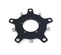 Lagomloot Catena per anello adattatore per 8FUN per motore BAFANG eBike, in lega di alluminio anodizzato 104BCD, nero con 5 viti M5x16
