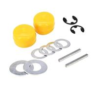 Lagomloot Chiave asse posteriore e kit boccole, compatibile con CRAFTSMAN 532123583 812000001 532121748 532121749, set di riparazione per tosaerba in metallo, 12 pezzi