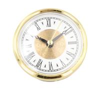 Lagomloot Inserto per orologio al quarzo, 80 mm, numeri arabi per quadrante con finiture argentate per sostituzione fai da te, adatto per fori da 73 mm