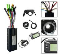 Lagomloot Kit controller per bici elettrica a onda sinusoidale da 36 V, 48 V, 30 A, GD01, display GD01, set sensore acceleratore a 8 pass, per modifica bici elettrica da 750 W 1000 W