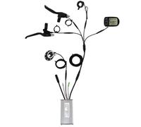 Lagomloot Kit controller per bici elettrica KT 36/48V 250W 15A, impermeabile con display LCD5 Leve freno acceleratore PAS compatibile con motori a mozzo sensore