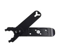 Lagomloot Leva per pneumatici in lega di alluminio, strumento multifunzione per catena della bicicletta, con magnete per rimozione e riparazione valvole, nero