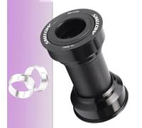 Lagomloot Movimento centrale BB386 86,5 mm per guarniture FSA 24/22 mm, adattatore cuscinetto bici nero