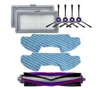 Lagomloot Ricambio principale spazzola a rullo, spazzole laterali e panno mocio kit per Samsung Powerbot-E VR05R5050WK Robot aspirapolvere parti