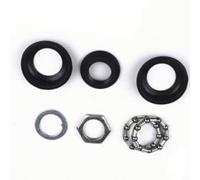 Lagomloot Set di 7 pezzi per movimento centrale della bicicletta, struttura in acciaio con cuscinetti a gabbia da 6,35 mm, per bici da corsa standard, argento