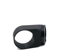 Lagomloot Staffa per fanale posteriore da 31,6 mm, supporto rotondo per mountain bike, supporto per fanale posteriore nero