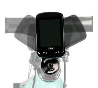 Lagomloot Supporto per computer da bicicletta, base fissa in plastica girevole a 360° per GARMIN, staffa di ricambio nera 8,8 x 3,6 cm