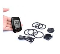 Lagomloot Supporto per computer da bicicletta, impermeabile, in ABS, per Bryton R310 R405 R530, base nera con cronometro