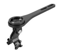 Lagomloot Supporto per computer da bicicletta, supporto GPS in lega di alluminio con staffa regolabile per luce, compatibile con Garmin per Bryton per bici da strada, nero 145 mm