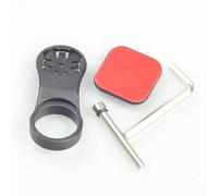 Lagomloot Supporto per computer da bicicletta, supporto in plastica per cuffie con adattatore adesivo per Garmin, compatibile con bici da strada e mountain bike