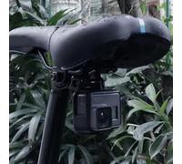 Lagomloot Supporto per fanale posteriore da bicicletta, in lega di alluminio, per Garmin Varia RCT715, staffa leggera per lampada nera, 71 mm