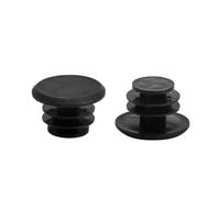 Lagomloot Tappi terminali per manubrio della bicicletta, in ABS, per bici da strada e mountain bike, colore nero, 27 x 18 mm, coppia