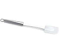 Lagostina - Cucinieri, Spatola in Silicone Leccapentole con Gancio e Manico Ergonomico, Acciaio Inossidabile e Silicone, 29 cm