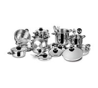 Lagostina 500000003 Batteria di pentole Dietetica 24 pz in acciaio inox 18/10