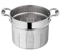 Lagostina Accademia Lagofusion 011116260522-Cestino per Pasta Inox, 22 cm, Acciaio Inossidabile