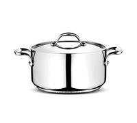 Lagostina Accademia Lagofusion Casseruola Alta 16 cm 2 Manici con Coperchio