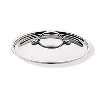 Lagostina Accademia Lagofusion Coperchio Acciaio Inox 18/10 Ø 14 cm, Coperchio Pentola Induzione Gas e Forno fino 250 °C, Finitura Lucida Esterna, Satinata Interna, Manici Rivettati, Fondo 5 Strati