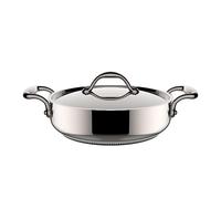LAGOSTINA Accademia Casseruola Bassa 2 Maniglie con Coperchio 28cm Acciaio Inox