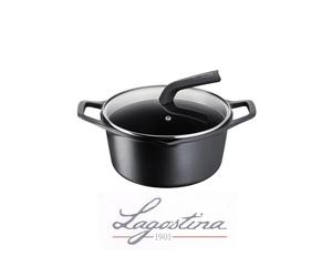 LAGOSTINA AROMA CASSERUOLA CON COPERCHIO IN ALLUMINIO PRESSOFUSO CM 20 24