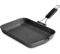 Lagostina, Speciali, Grill Antiaderente 24x36cm manico pieghevole, Alluminio