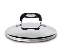 Lagostina Briosa Coperchio, Acciaio Inox 18/10 e Silicone, Nero, Diametro 22 cm