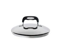 Lagostina Briosa Coperchio, Acciaio Inox 18/10 e Silicone, Nero, Diametro 26 cm