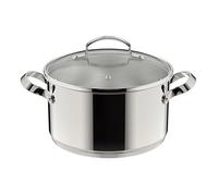 LAGOSTINA CASSERUOLA Icona Green 24cm con COPERCHIO Acciaio Inox 18/10 010750031