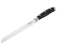 Lagostina Coltello per Pane con Lama Forgiata Seghettata 20 cm, Coltello da Cucina in Acciaio Inox 18/10 con Impugnatura Ergonomica, per Pane, Dolci e Prodotti da Forno, Lavabile in Lavastoviglie