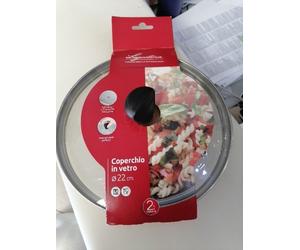 Lagostina Coperchio pentola Vetro Con Valvola Sicurezza (22cm) Trasparente