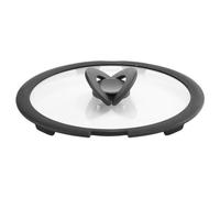 Lagostina Coperchio pentola Vetro manico salvaspazio (22cm) INGENIO Trasparente