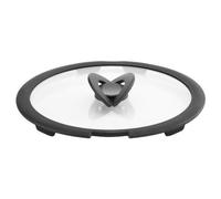 Lagostina Coperchio pentola Vetro manico salvaspazio (24cm) INGENIO Trasparente