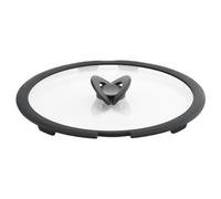 Lagostina Coperchio pentola Vetro manico salvaspazio (28cm) INGENIO Trasparente