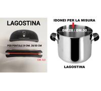 LAGOSTINA COPPIA MANICI MANICO N.4 MIS. DM. 28-30 PER CASSERUOLA E PENTOLA 2026
