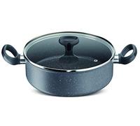 Lagostina Cucina Leggera Casseruola Semifonda con 2 Maniglie e Coperchio, Alluminio, Grigio, 26 cm