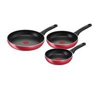 Lagostina Cucina Mediterranea Set di Padelle Antiaderenti in Alluminio Ø 20/24/28 cm, 3 Pezzi, Batteria Pentole Induzione, Gas e Forno, Indicatore Cottura Thermo-Signal, Manici Ergonomici in Bakelite