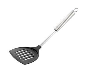 Lagostina - Cucinieri, Paletta Grande con Gancio e Manico Ergonomico, Acciaio Inossidabile e Nylon, 34 cm