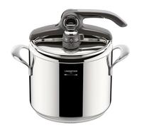Lagostina Diva, Pentola a Pressione 7 L in Acciaio Inox, Cestello Incluso, con Fondo Lagofusion® e Valvola a 2 Pressioni, Compatibile con Induzione