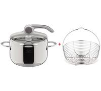 Lagostina easy pentola a pressione litri 5 con cestello inox ø 22 Omaggio