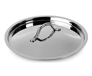 Lagostina Every, Coperchio Ø 24 cm in Acciaio Inox 18/10, Lucidatura a Specchio Esterna, Interno Satinato e Ampio Manico, Adatto a Tutte Le Fonti di Calore, Inclusa Induzione
