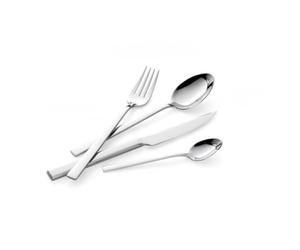 Lagostina Giada, Set Servizio Posate in Acciaio Inox 18/10, 24 Pezzi | Comprende 6 Forchette, 6 Coltelli, 6 Cucchiai, 6 Cucchiaini, Spessore 3.5 Mm, Finitura Lucida a Specchio